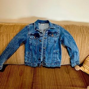 Youth boys blue jean jacket X-Large wonder nation